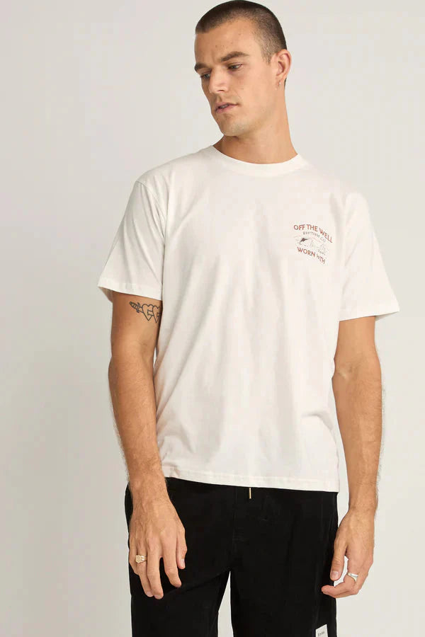Rhythm Wilderness T-Shirt Vintage White S 
