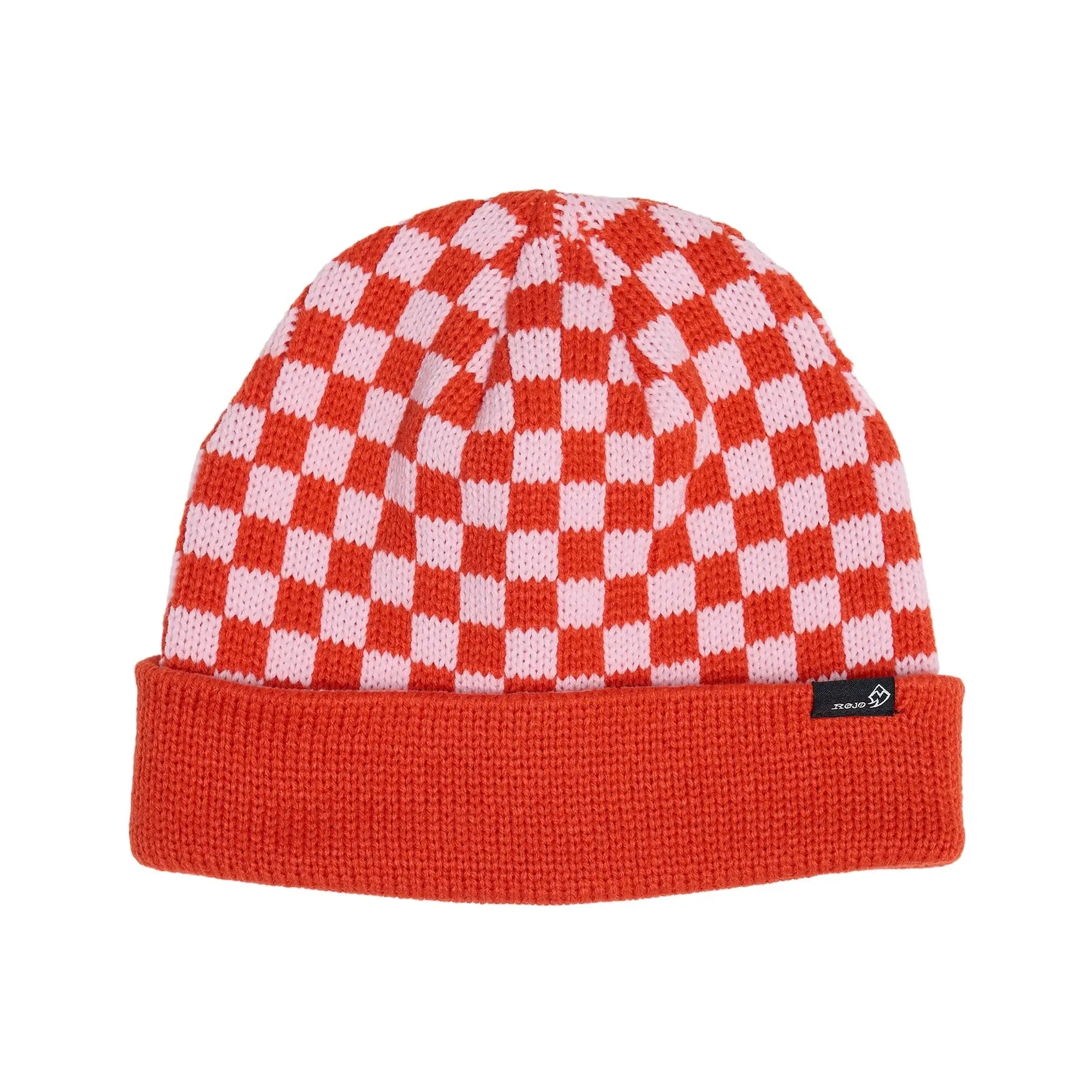 Rojo Cosy Check Beanie