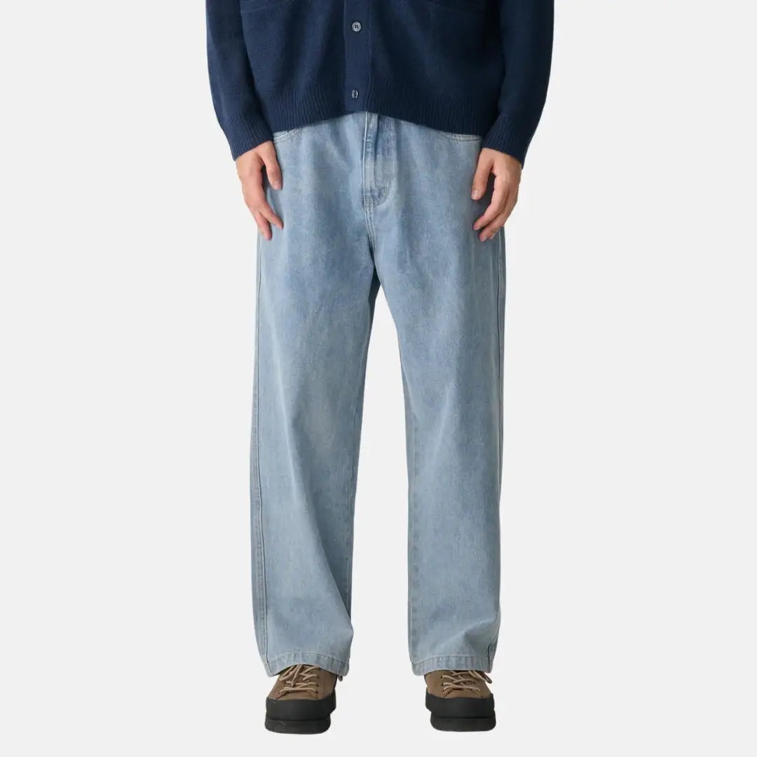 S Double Emb Denim Standard Jeans