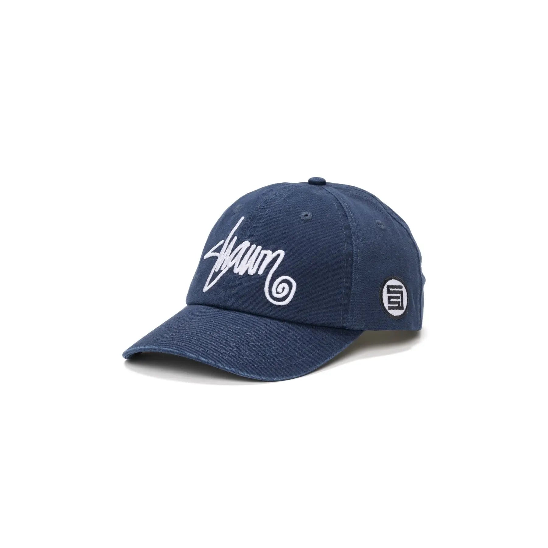 S Double Shawn Script Strapback Cap - Navy