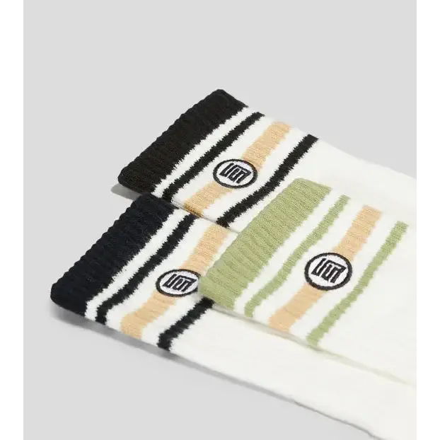S Double Stripe S-Dot 3 Pack Socks