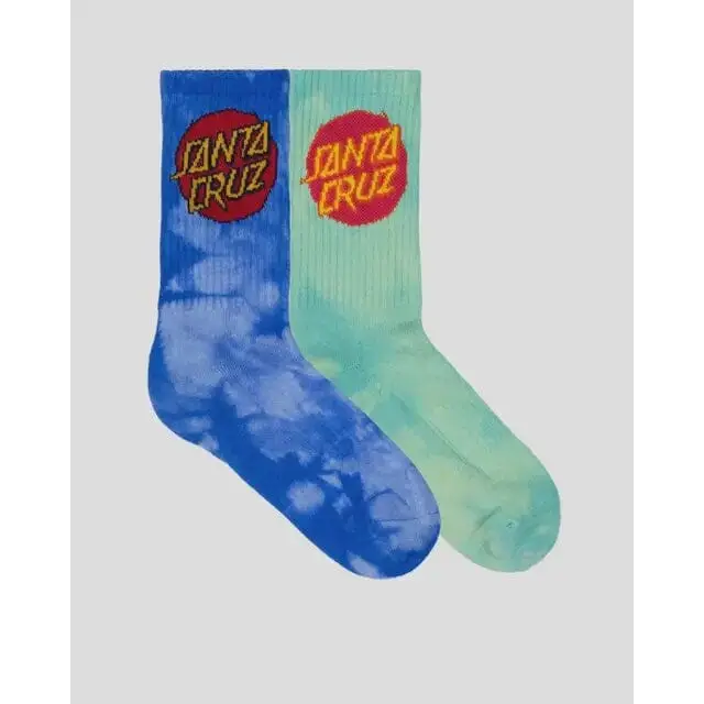 Santa Cruz Dye Crew Sock 2 Pack