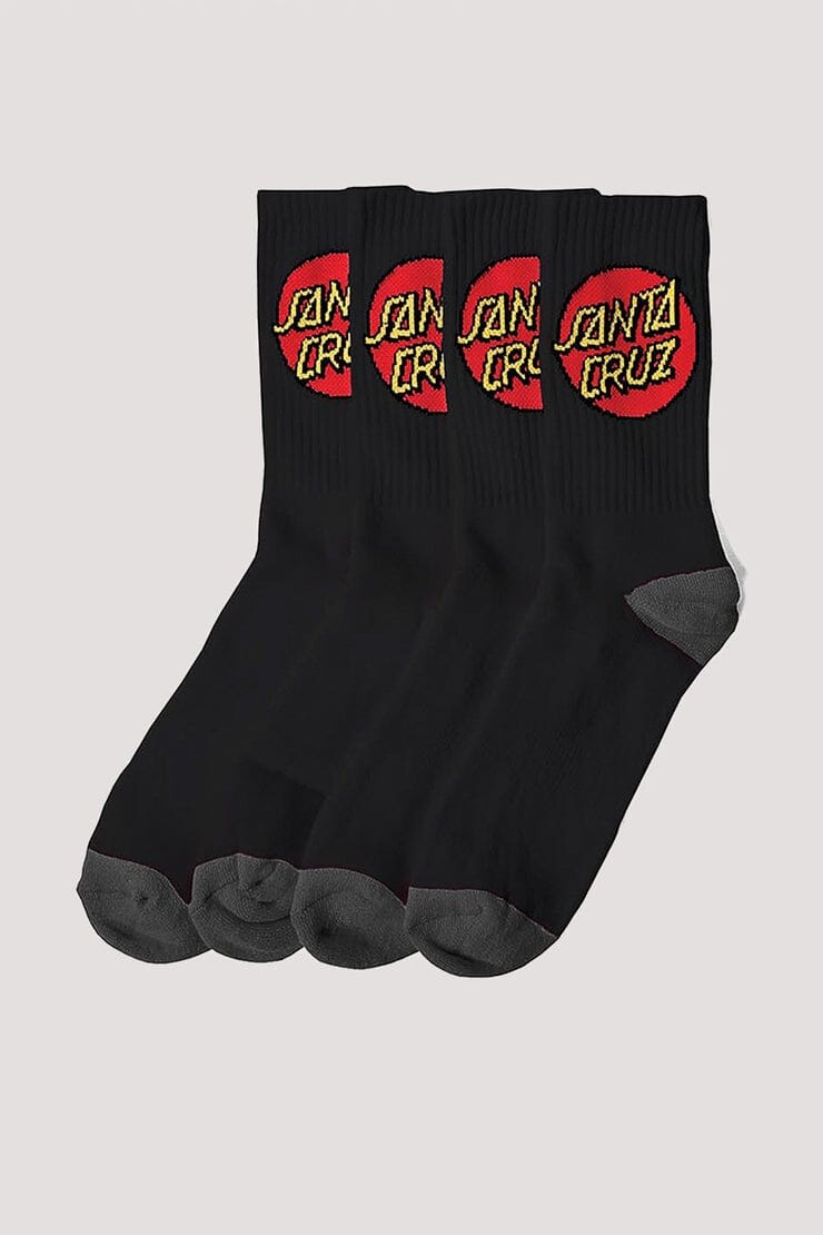 Santa Cruz Classic Dot Youth Socks 4-Pack