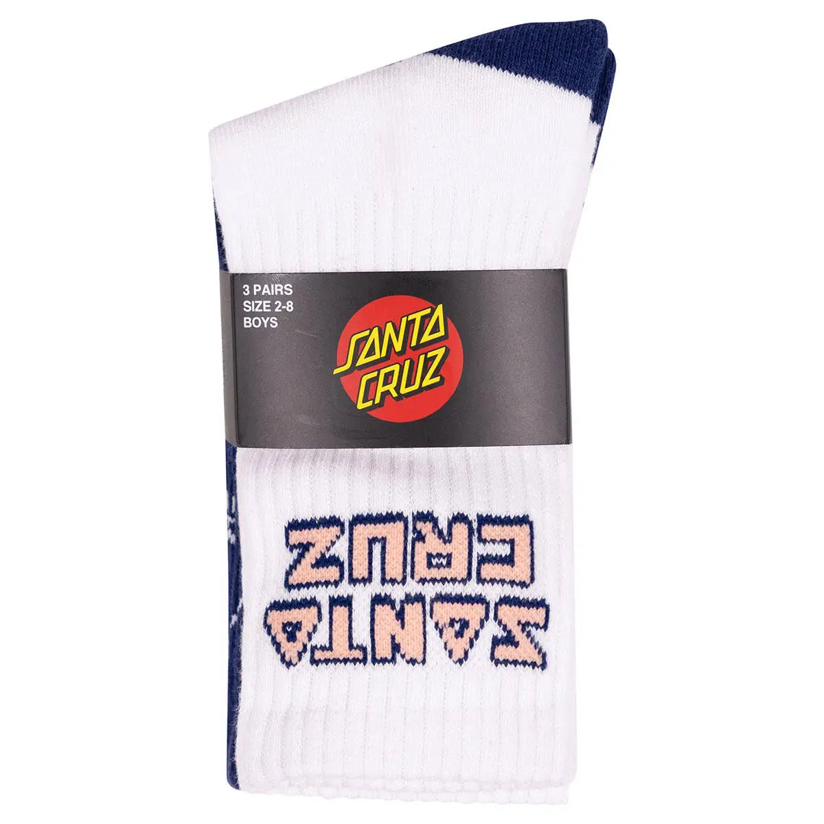 Santa Cruz Youth Tripper Deconstruct Crew Socks 3-Pack