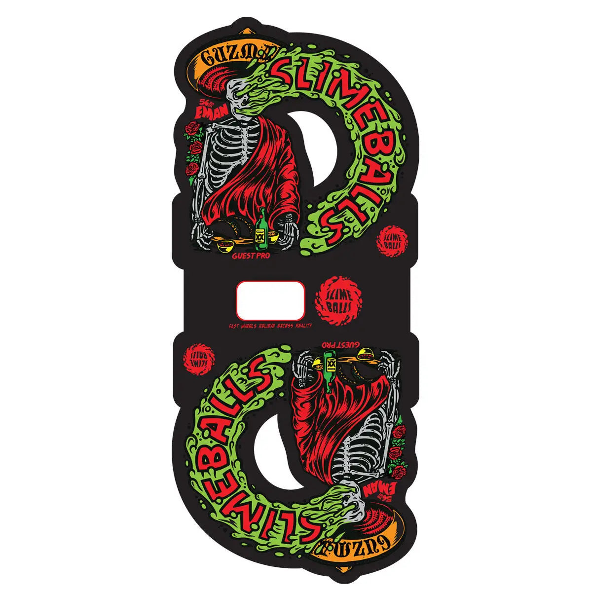 Slime Balls Emmanuel Guzman Guest Vomit Mini White 97A Skate Wheels