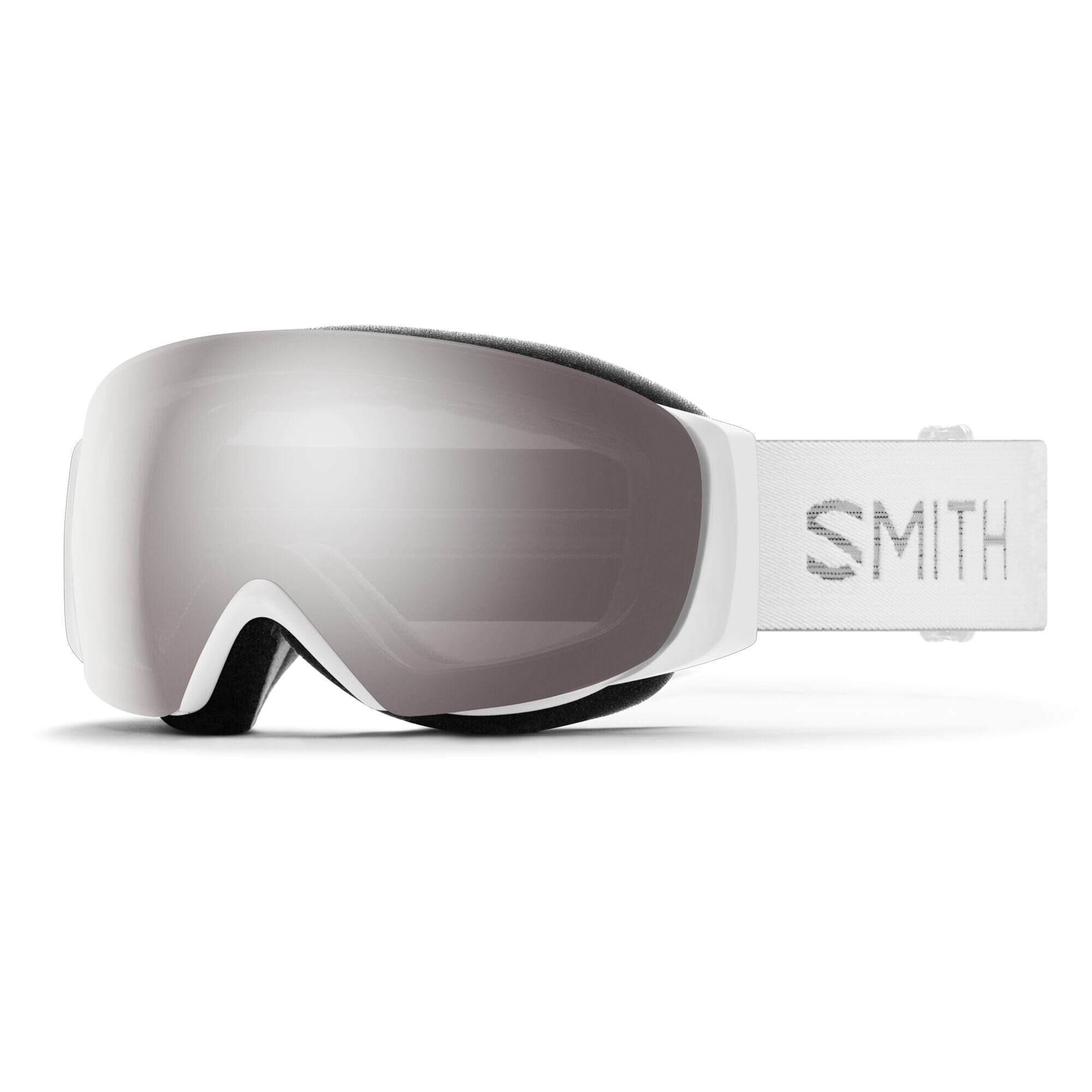 Smith I/O MAG S Snow Goggles 2025 White Chunky Knit / Sun Platinum / Storm Blue 