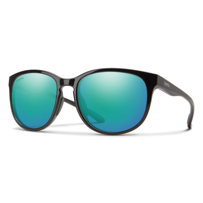 Smith Lake Shasta Polarised Sunglasses Black / CP Polarised Opal Mirror 