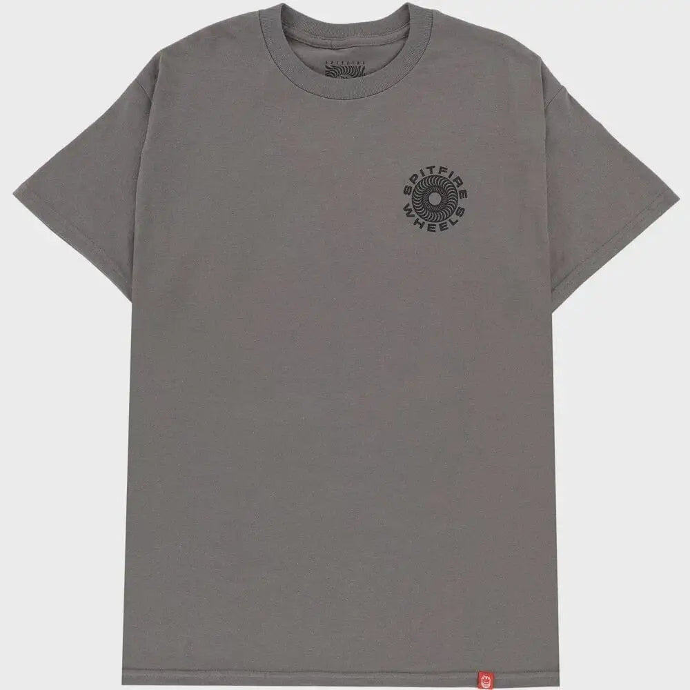 Spitfire Classic '87 Swirl Fill T-Shirt - Charcoal