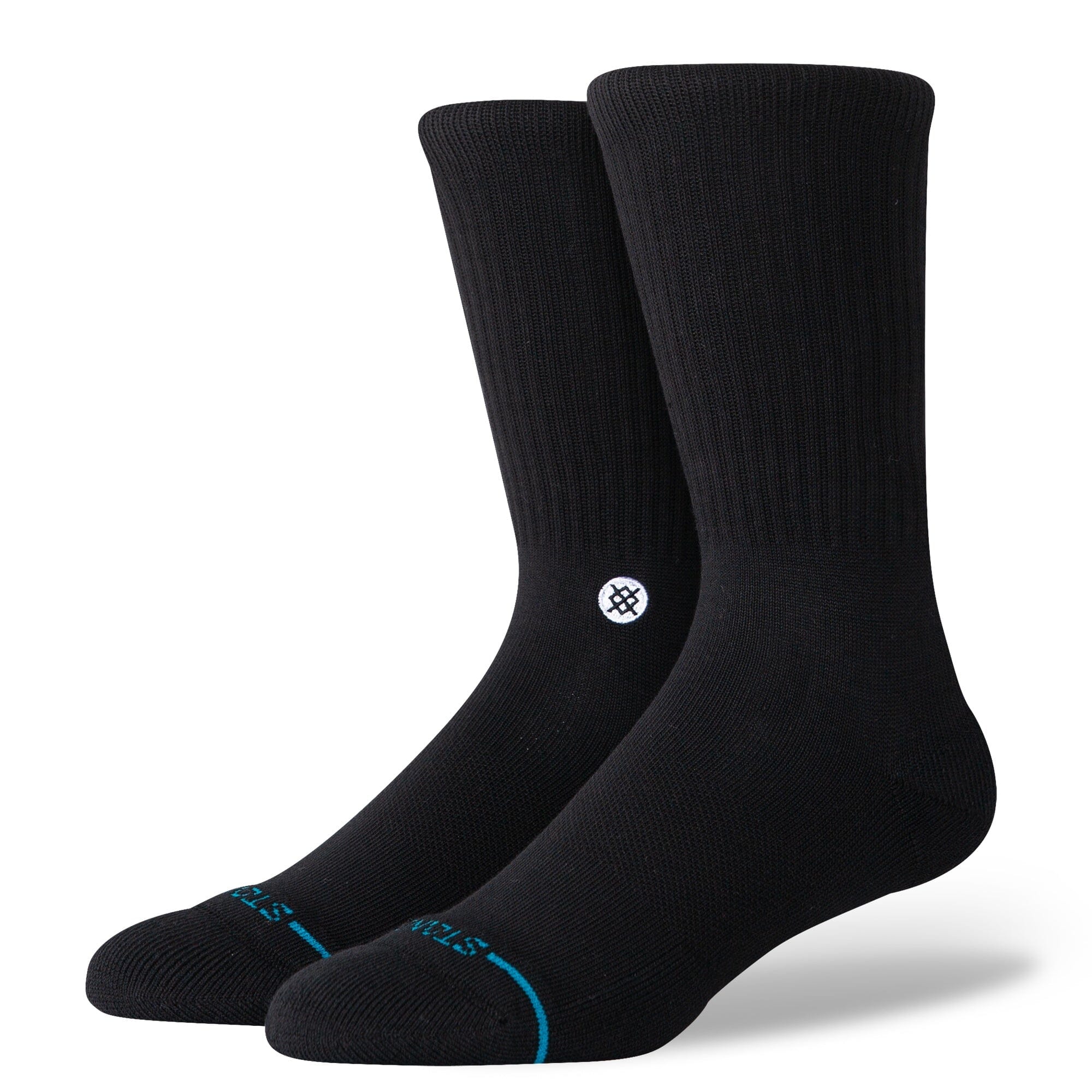 Stance Icon Crew Socks - Black / White