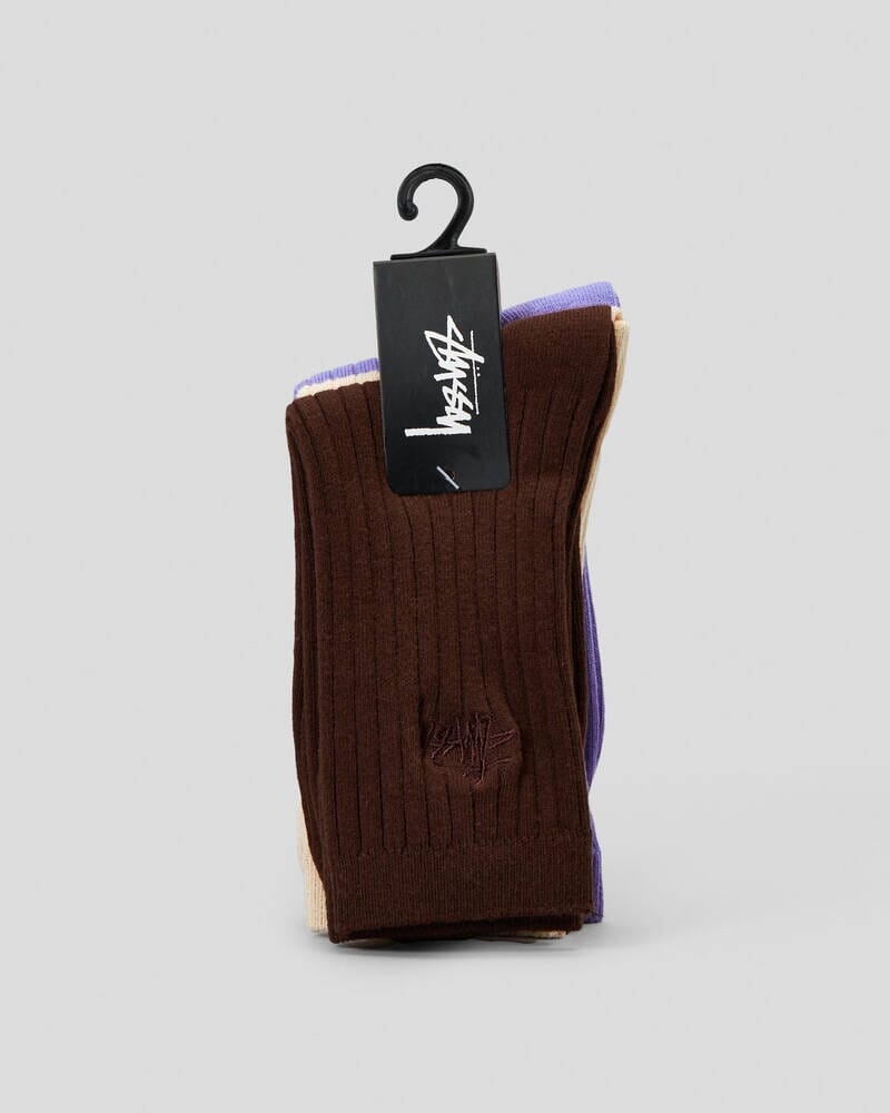 Stussy Womens Graffiti Slouch Socks 3 Pack