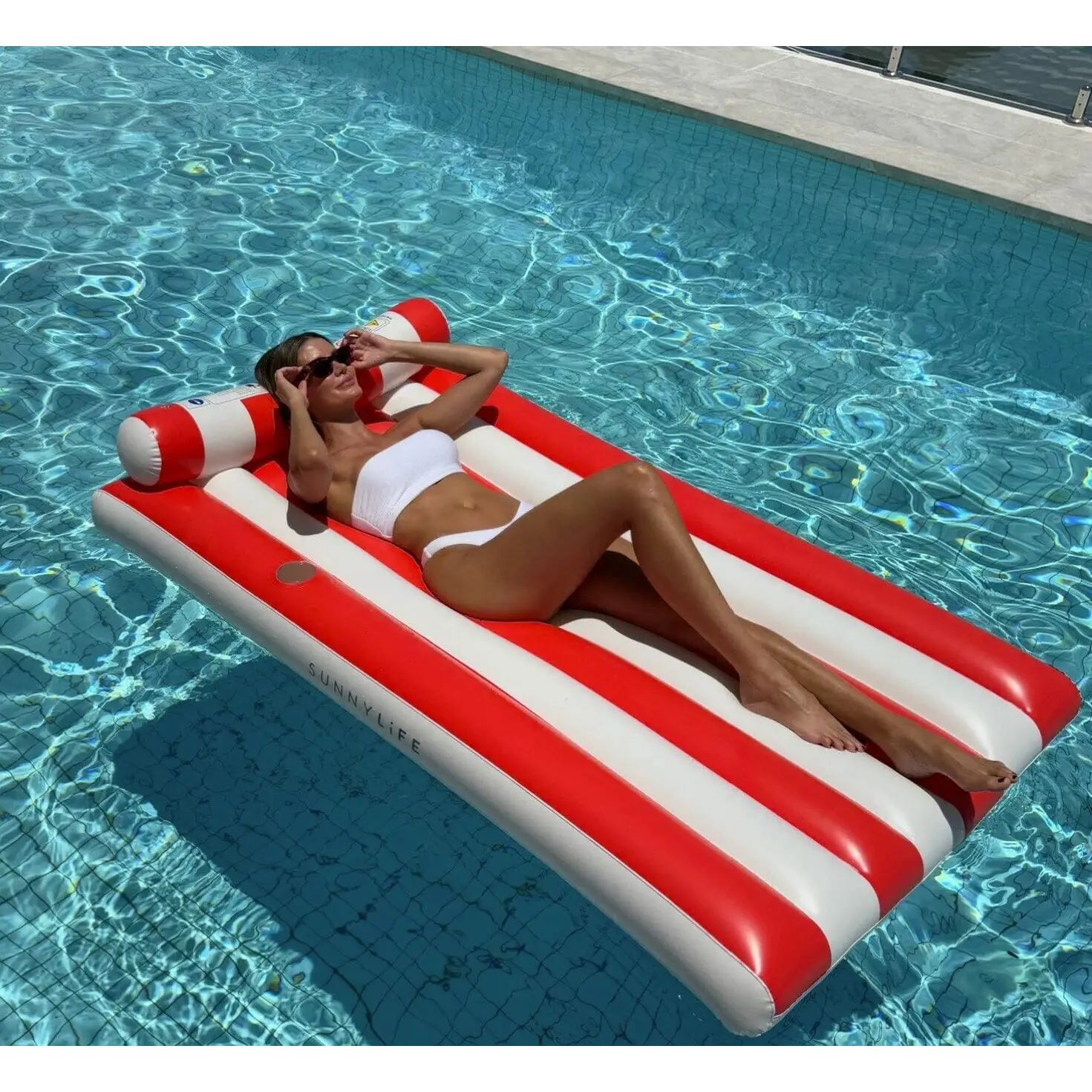Sunnylife Luxe Lilo Red Stripe