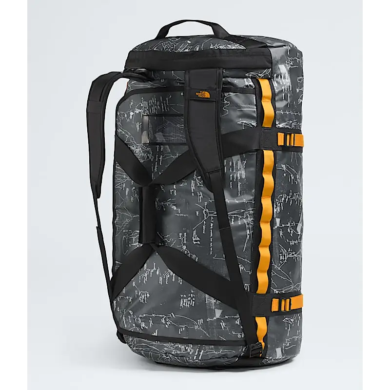 The North Face Base Camp Large Duffel Bag - Anthracite Grey Conrad Topos Print / Summit Gold