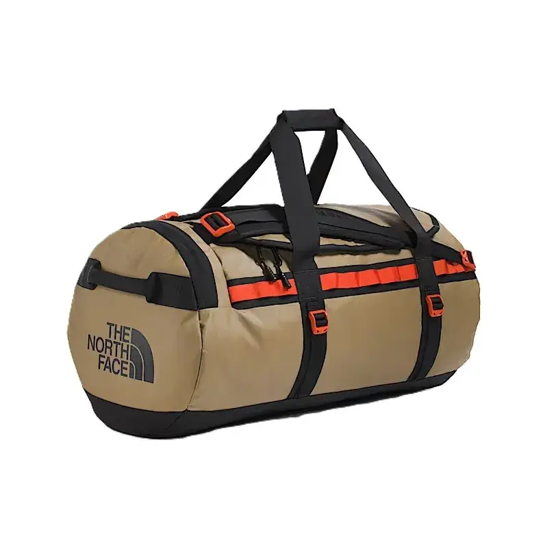 The North Face Base Camp Medium Duffel Bag - Cedar / TNF Black / Lava Red