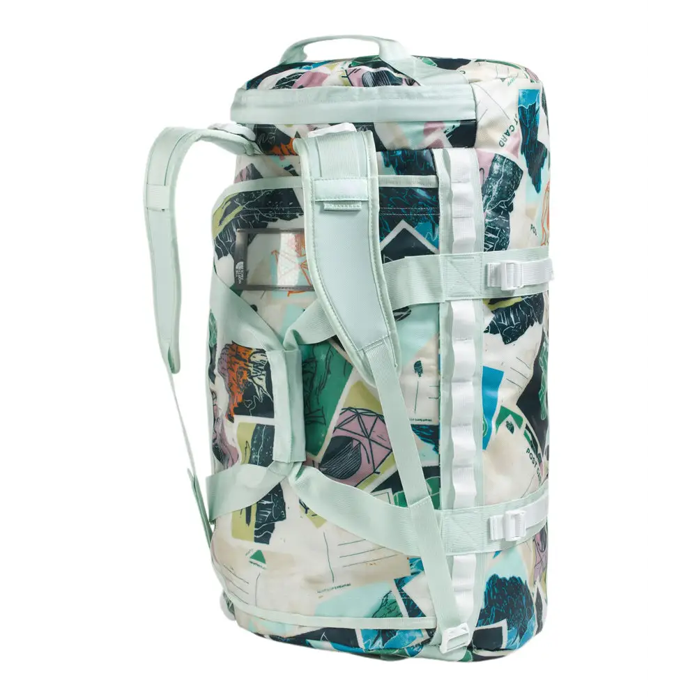 The North Face Base Camp Medium Duffel Bag - Opal Frost TNF Postcards Print