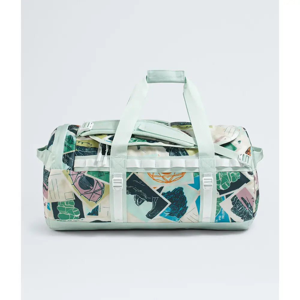 The North Face Base Camp Medium Duffel Bag - Opal Frost TNF Postcards Print