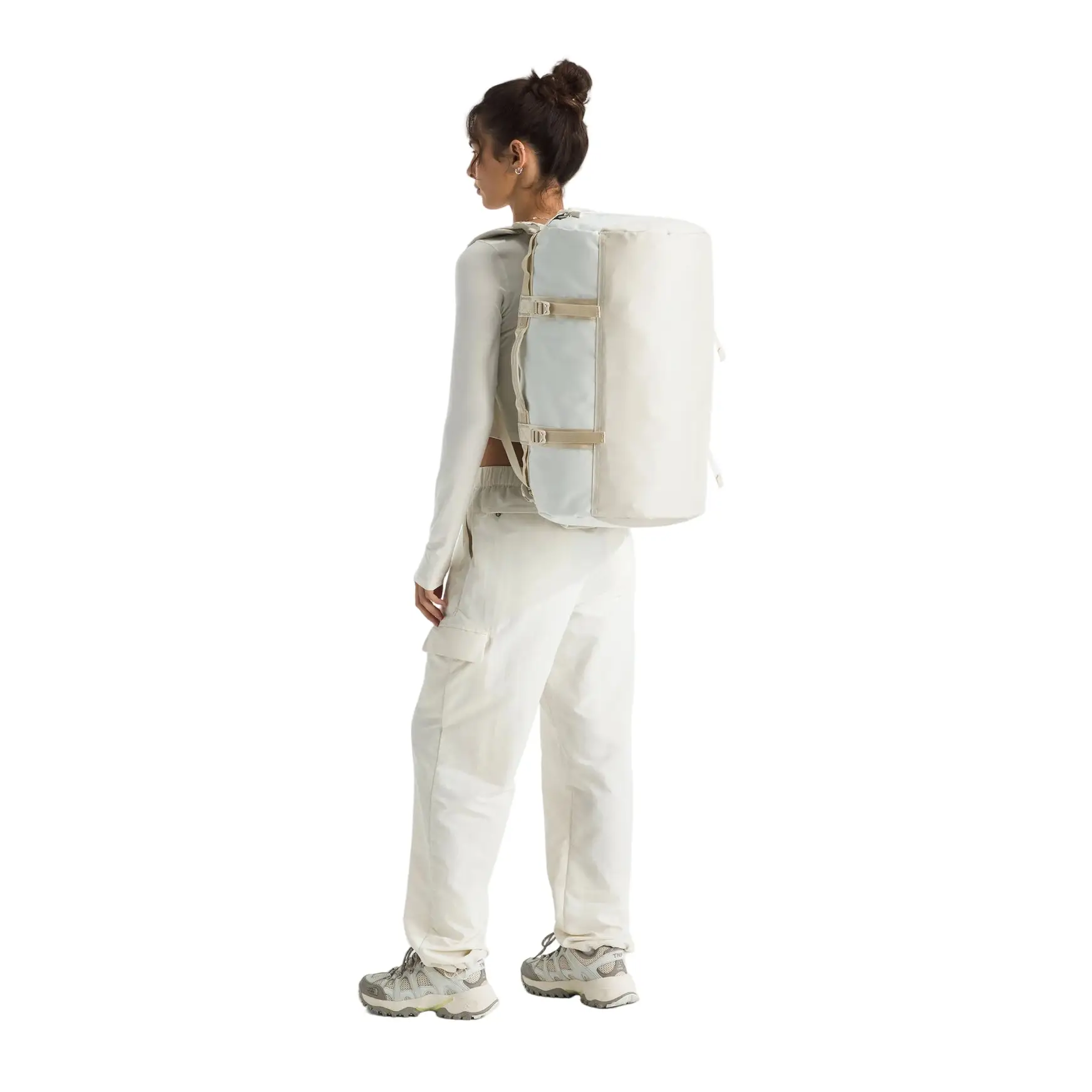 The North Face Base Camp Small Duffel Bag - White Ash / Calac
