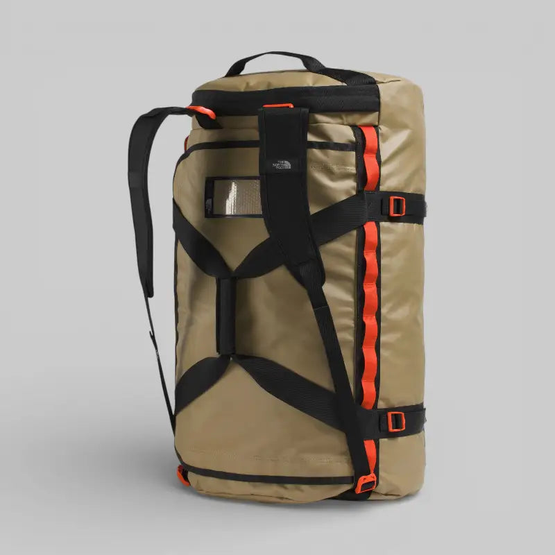 The North Face Camp Large Duffel Bag - Cedar / TNF Black / Lava Red
