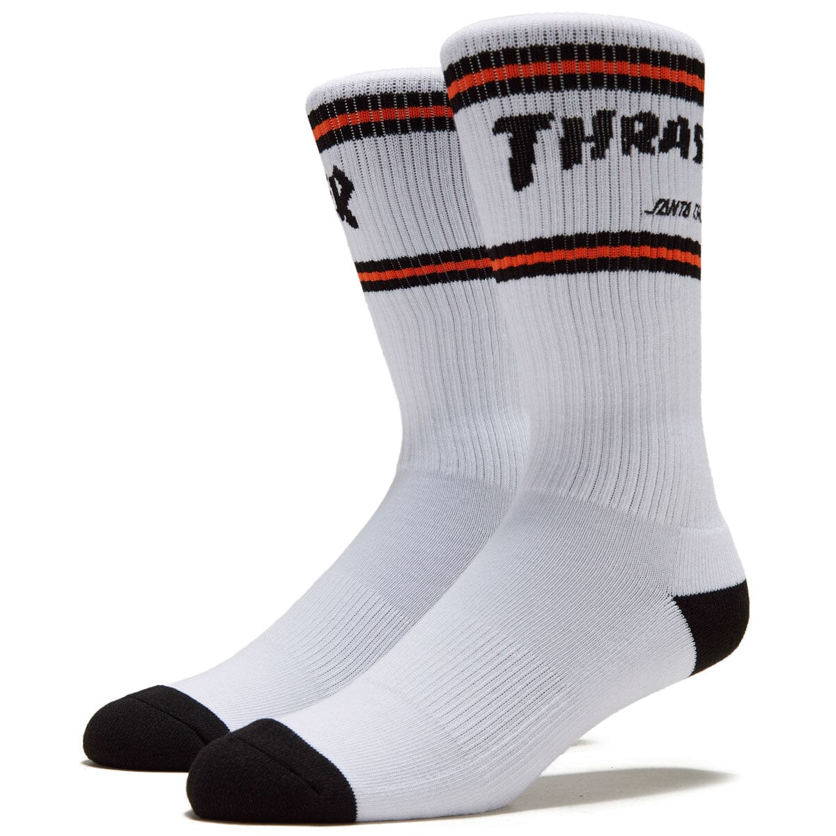 Thrasher x Santa Cruz Strip 2 Pack Crew Socks
