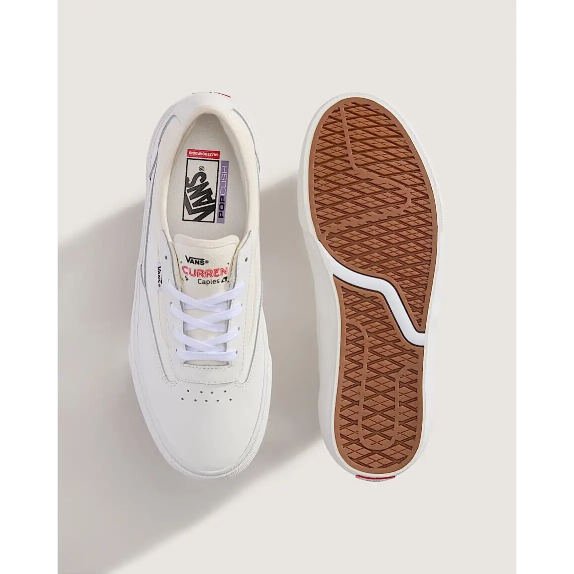Vans Skate Curren Caples Shoes - Blanc de Blanc