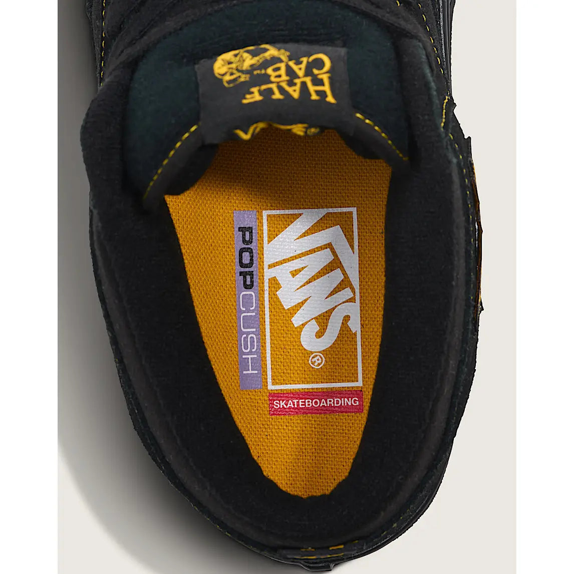 Vans Skate Half Cab Shoes - Black / Mustard