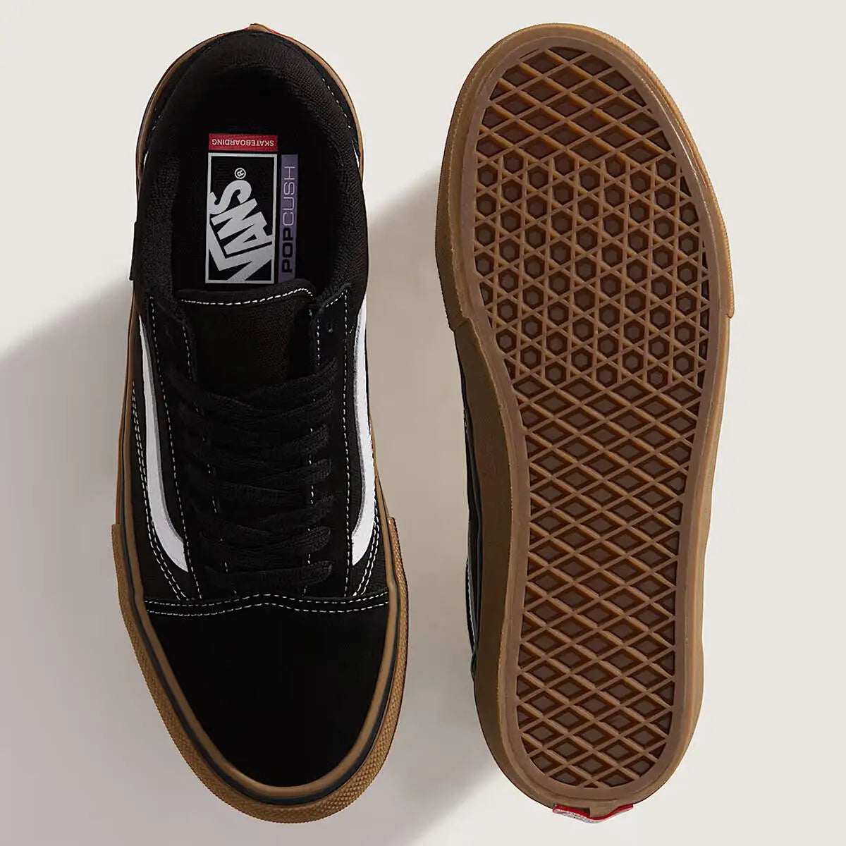 Vans Skate Old Skool Shoes - Black / Gum / White