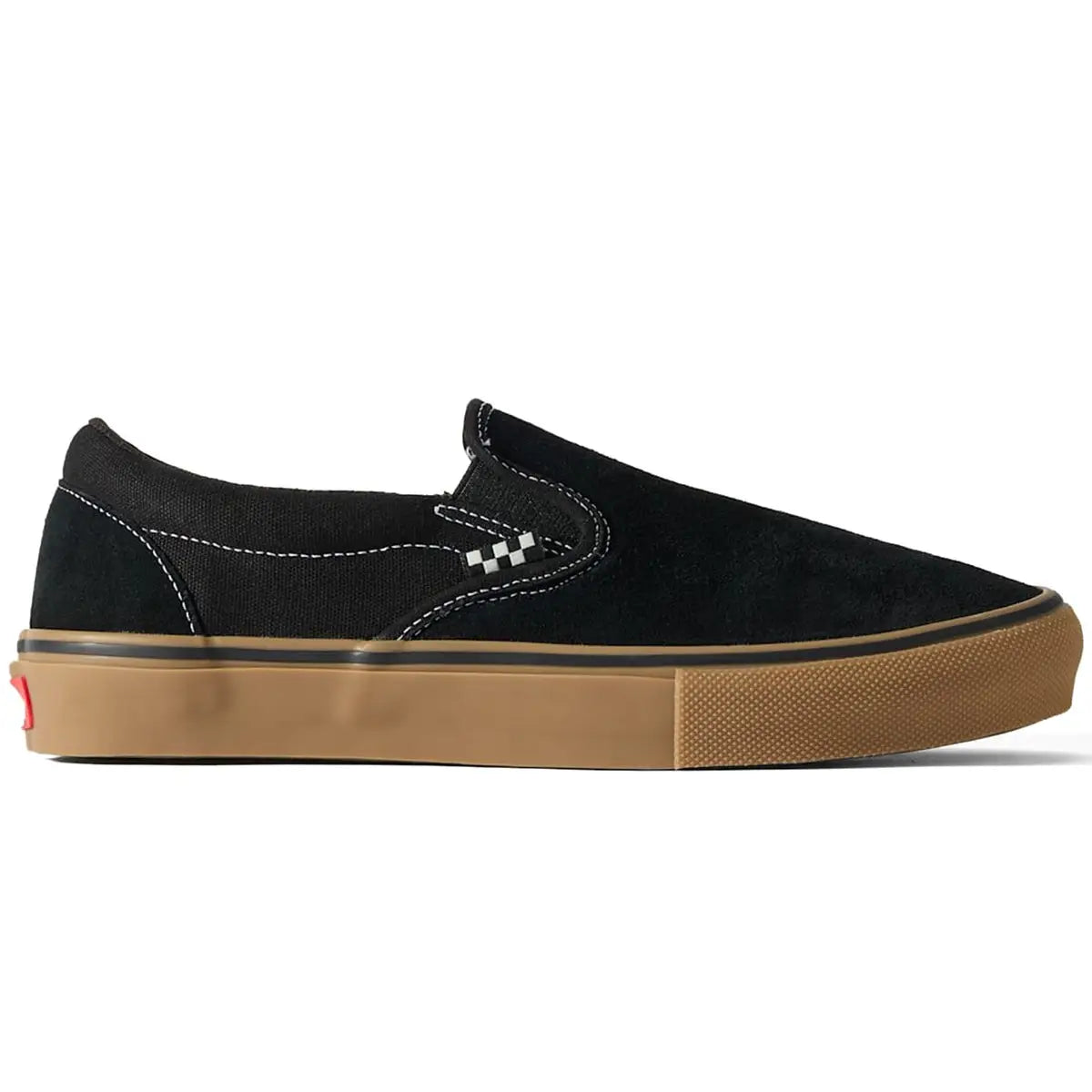 Vans Skate Slip On Shoes - Black / Gum / White