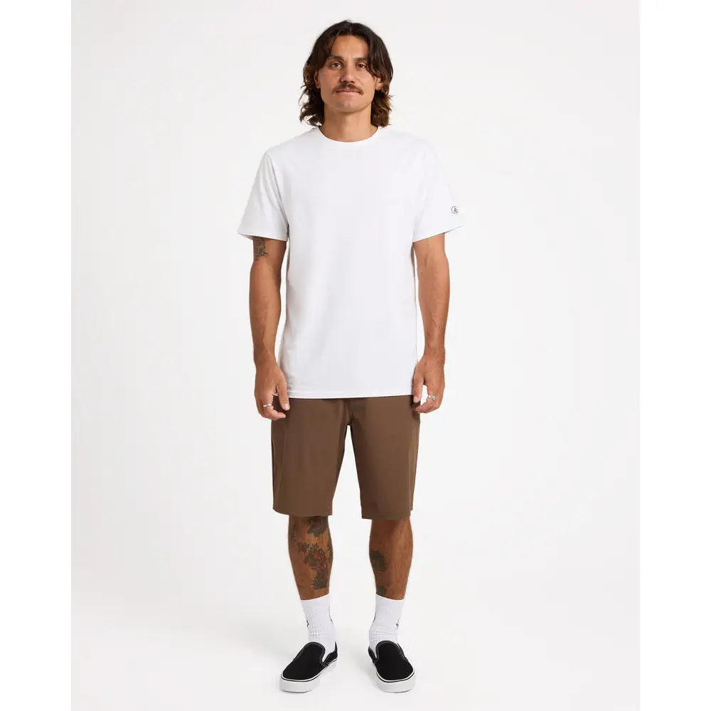 Volcom Frickin Cross Shred 20" Hybrid Shorts - Brown Stone