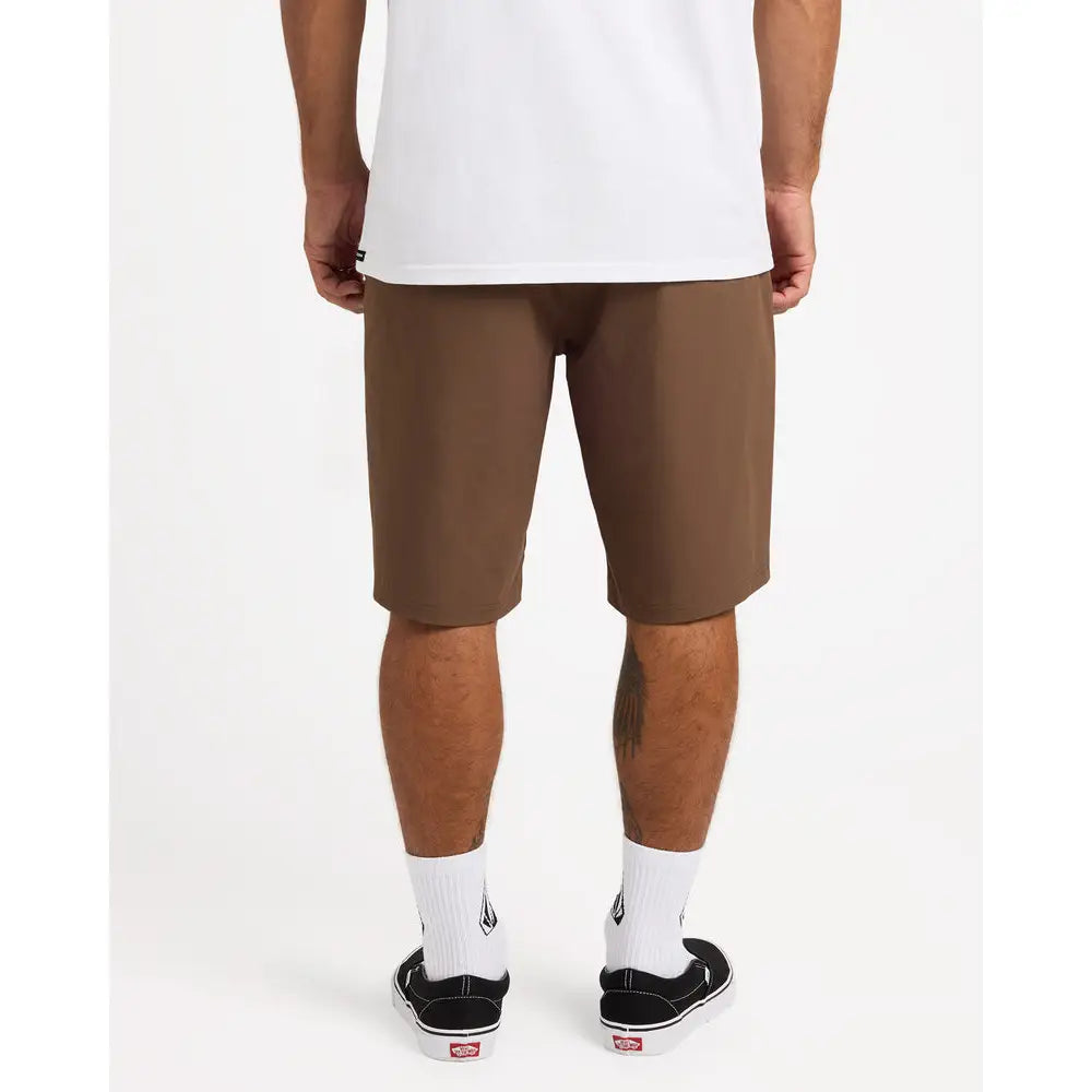 Volcom Frickin Cross Shred 20" Hybrid Shorts - Brown Stone