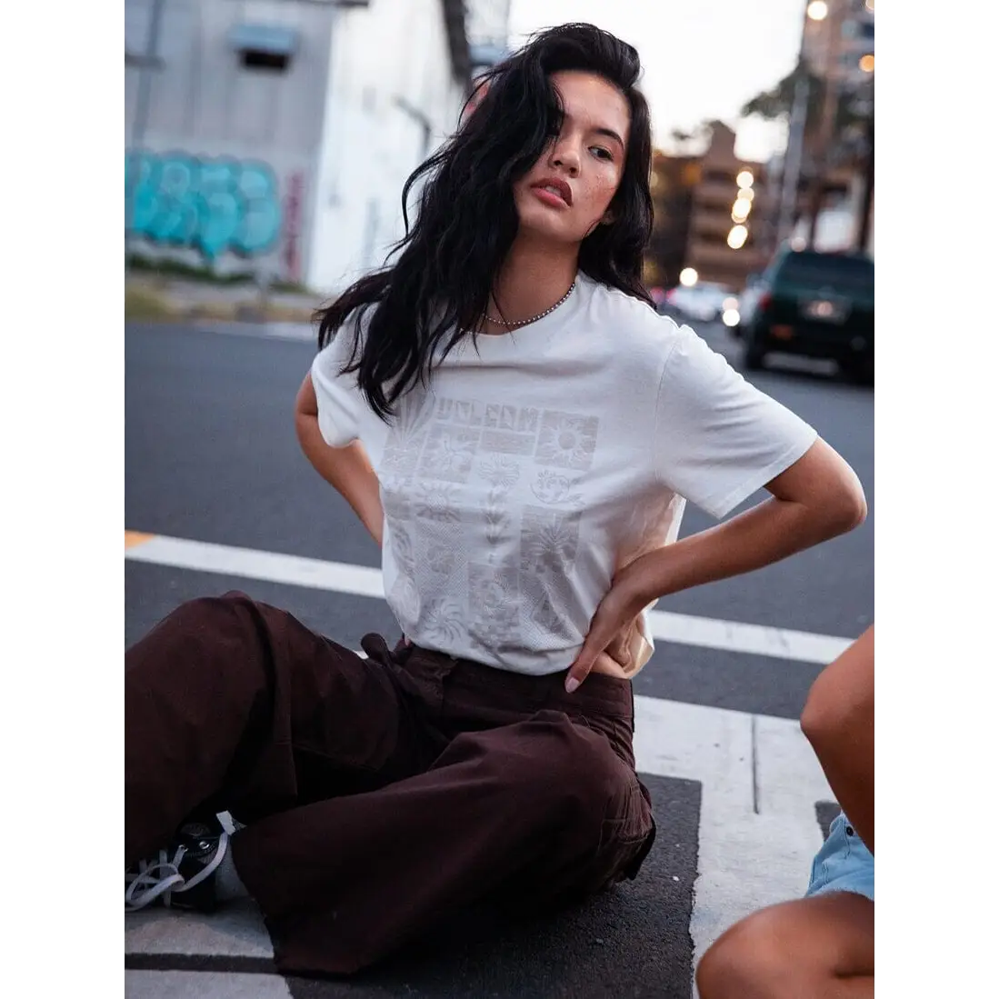 Volcom Lock it Up T-Shirt - Bone