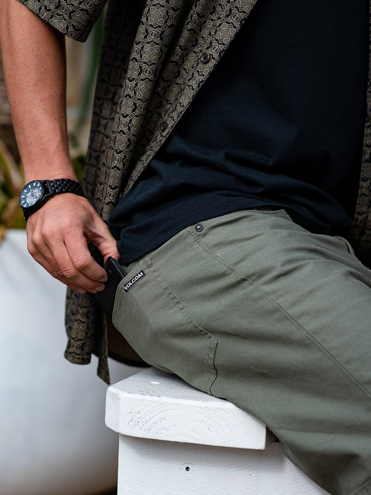 Volcom Modown Canvas 5 Pocket Shorts 