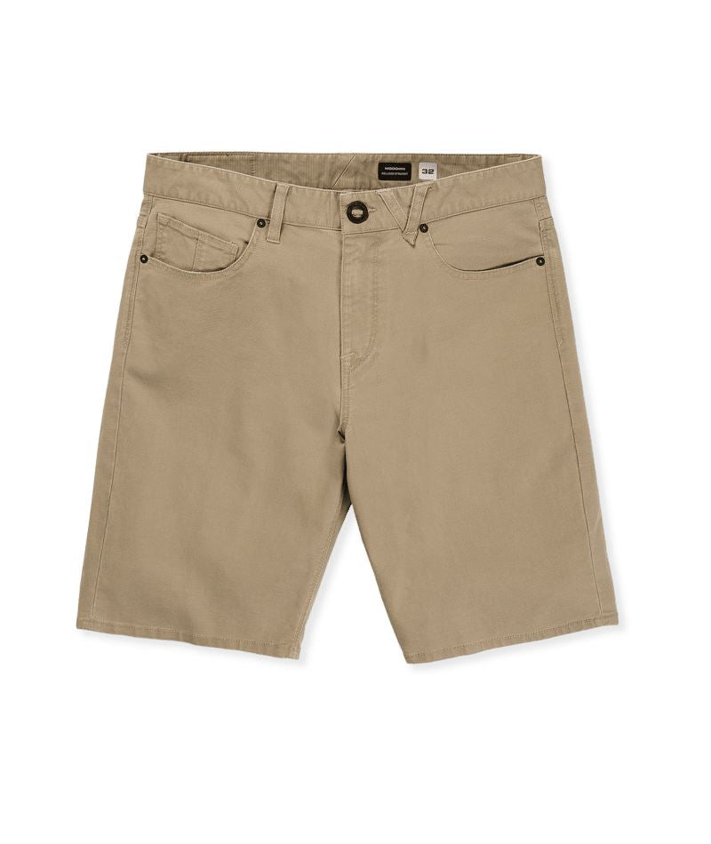 Volcom Modown Canvas 5 Pocket Shorts Dark Khaki 33 
