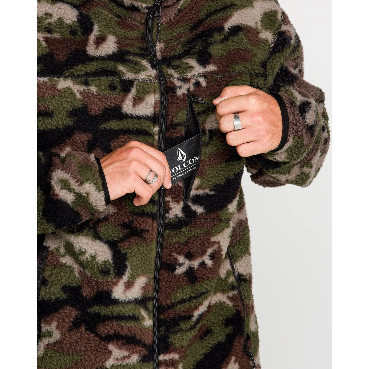 Volcom Nelson Sherpa Full Zip Fleece