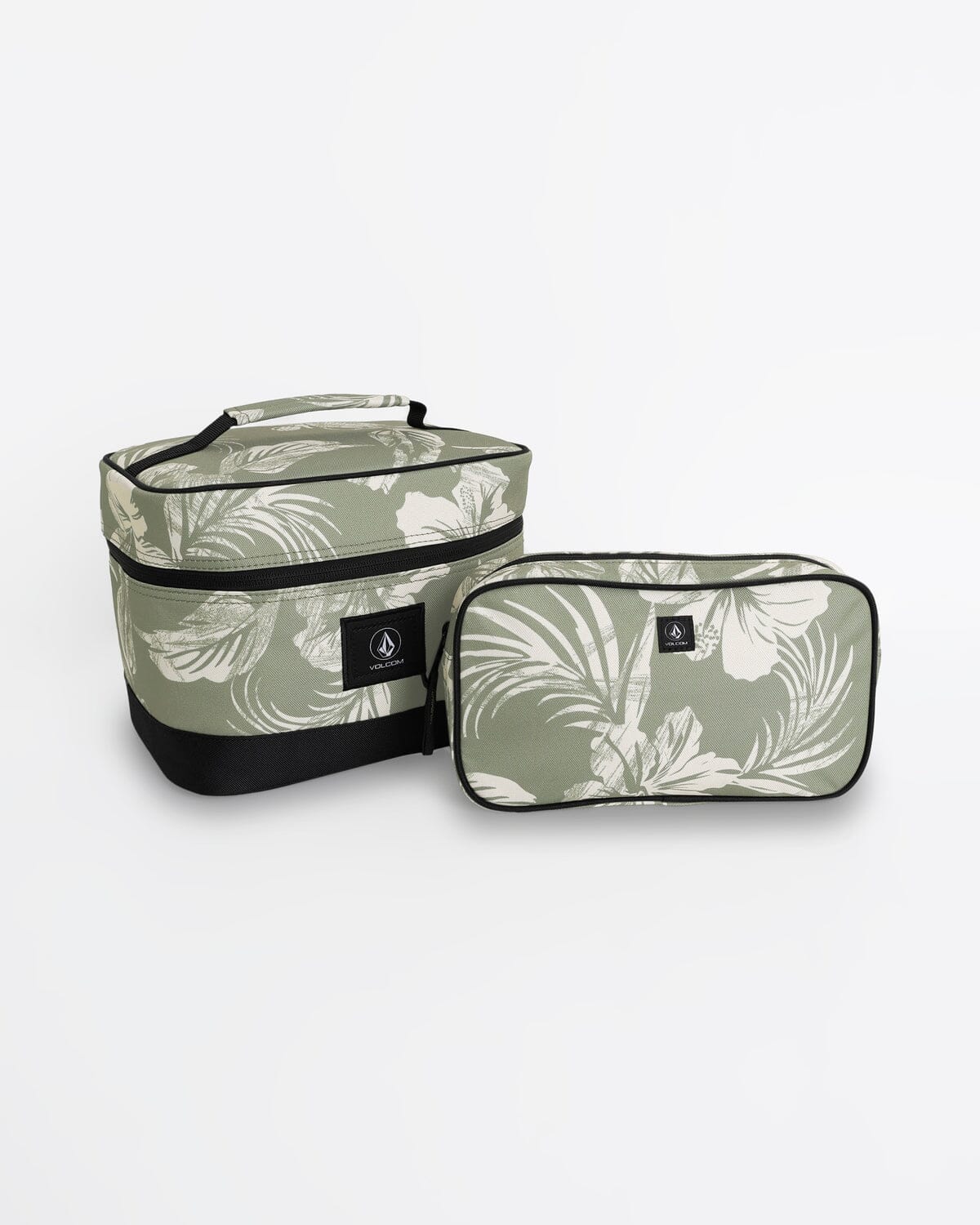 Volcom Patch Attack Deluxe Makeup Bag - Moss Green 