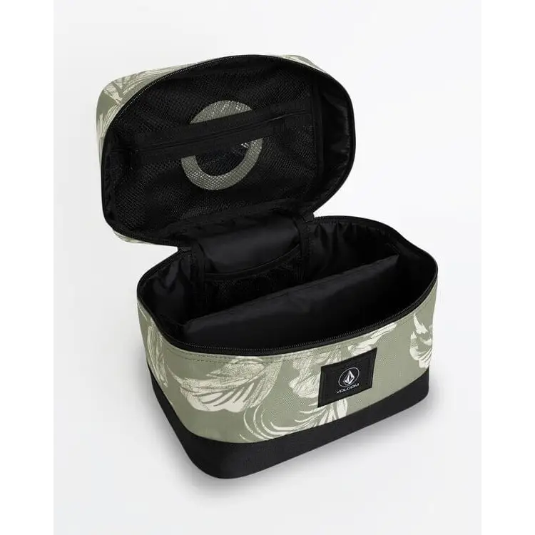 Volcom Patch Attack Deluxe Makeup Bag - Moss Green
