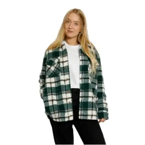 Volcom Silent Sherpa Plaid Jacket 2023