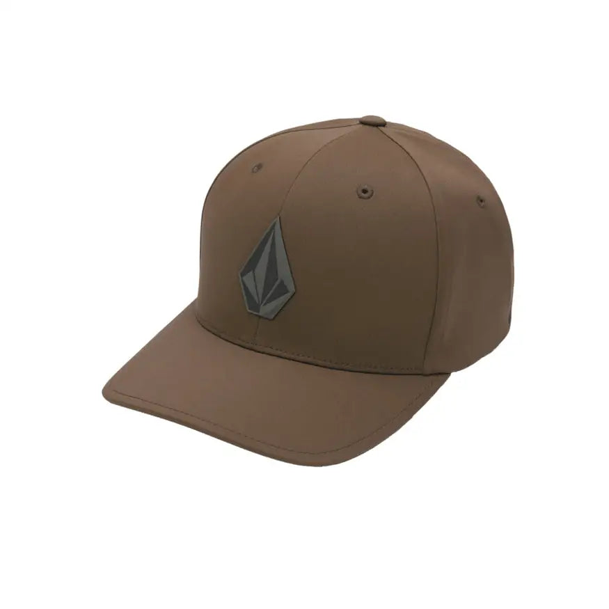 Volcom Stone Tech Flexfit Delta Hat - Brown Stone