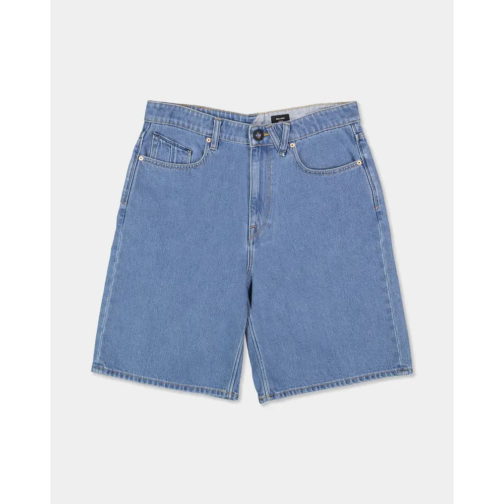 Volcom Youth Billow Denim Shorts - Cali Blue