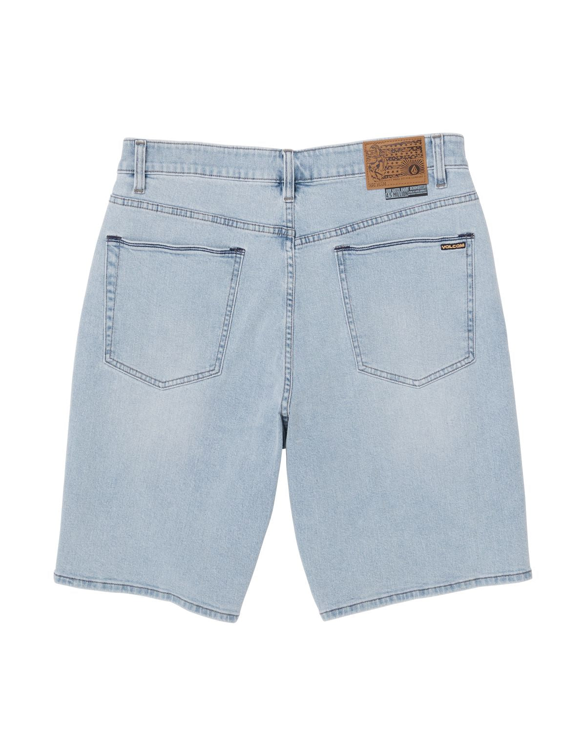 Volcom Youth Billow Denim Shorts - Desert Dirt Indigo