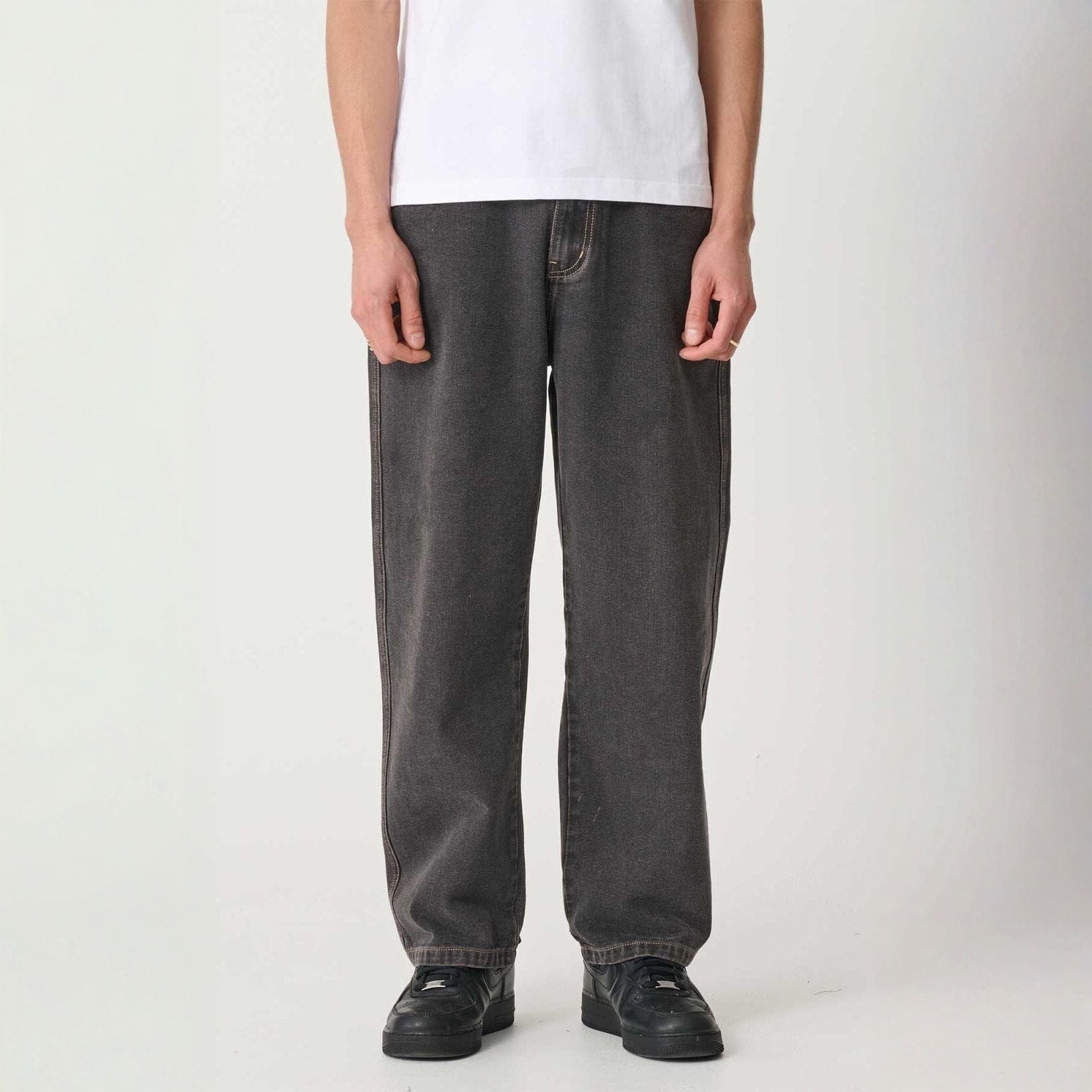 X-Large 91 Bull Denim Pants - Washed Black 