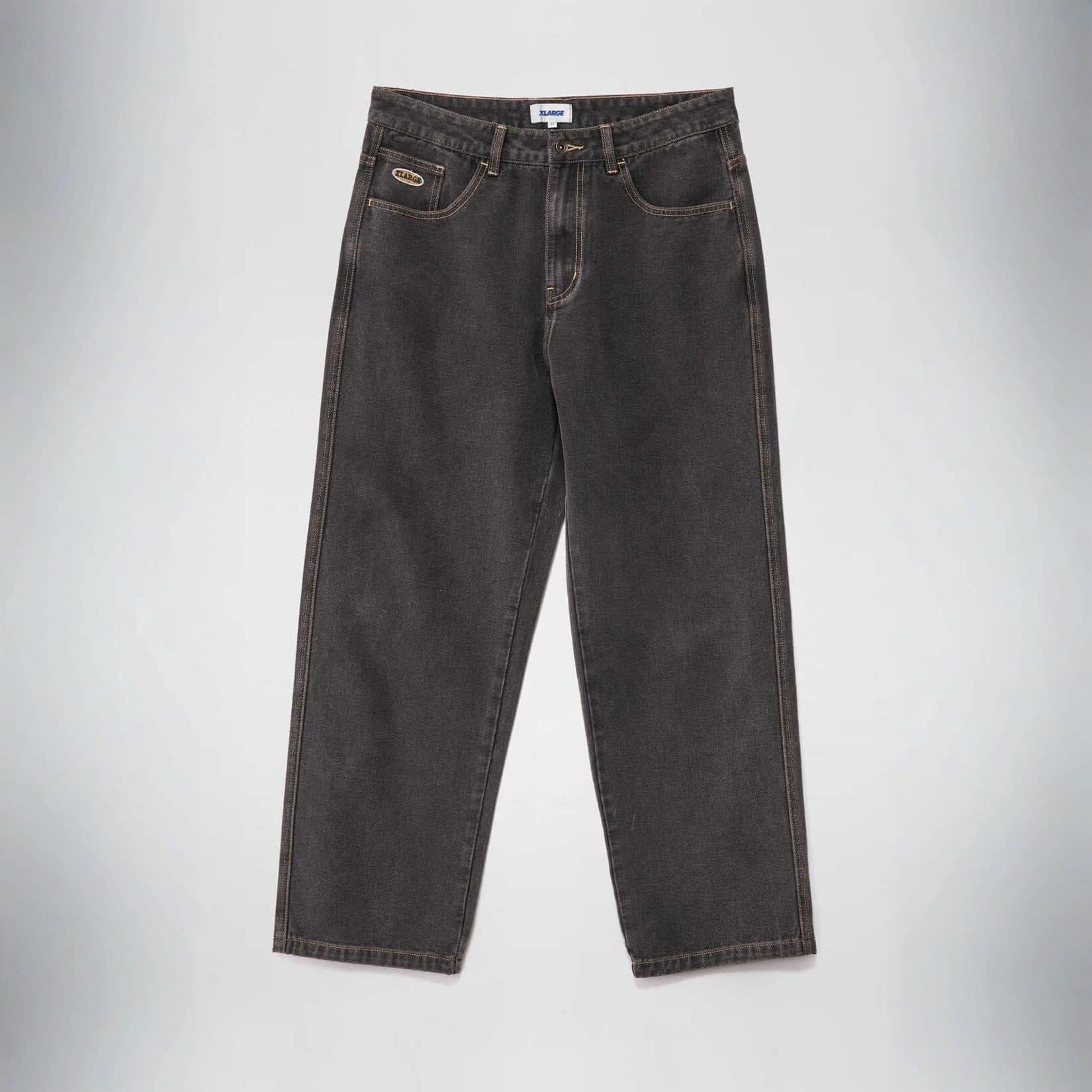 X-Large 91 Bull Denim Pants - Washed Black 